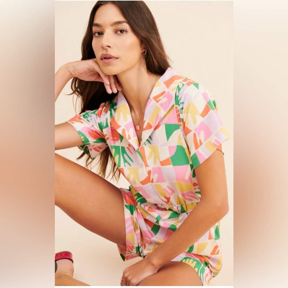 Dazey LA prismatic hands romper